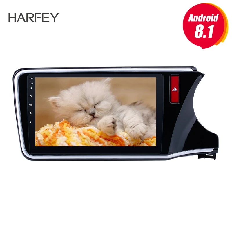 Harfey 10 1 &quotAndroid 8 Автомобильный gps Авторадио мультимедийный плеер для HONDA CITY 2014 2015 2016
