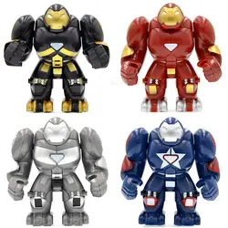Одной продажи халкбастера Ironman мех MK-3 MK-7 MK38 Патриот Super Heroes строительные блоки кирпичи игрушки для детей DC0181 M298