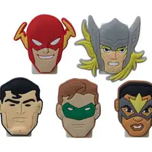 5 шт. ПВХ Мультяшные бумажные зажимы Мстители книжные концы Офисные и Школьные Аксессуары проводящие для сбора Связки классификация