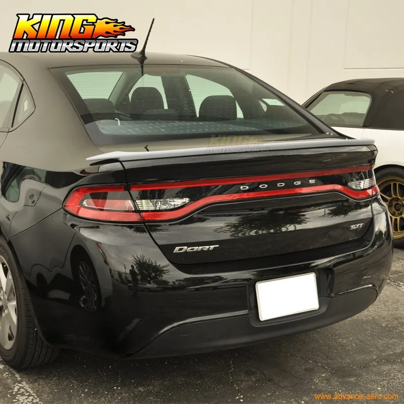 Матовый черный подходит 13-16 Dodge Dart заподлицо OE Style задний багажник спойлер крыло ABS