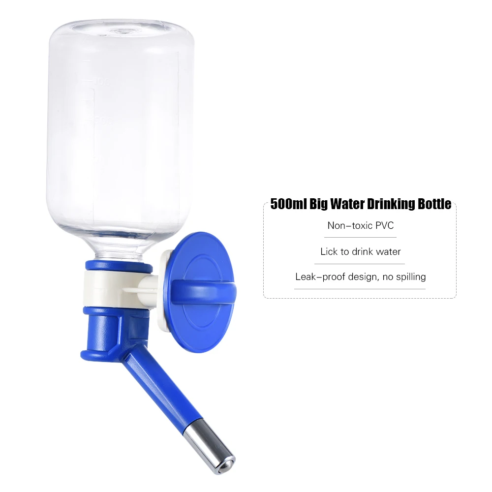 500ml Pet Water Dispenser Medium Large Dog Cat Dispenser Cage Water