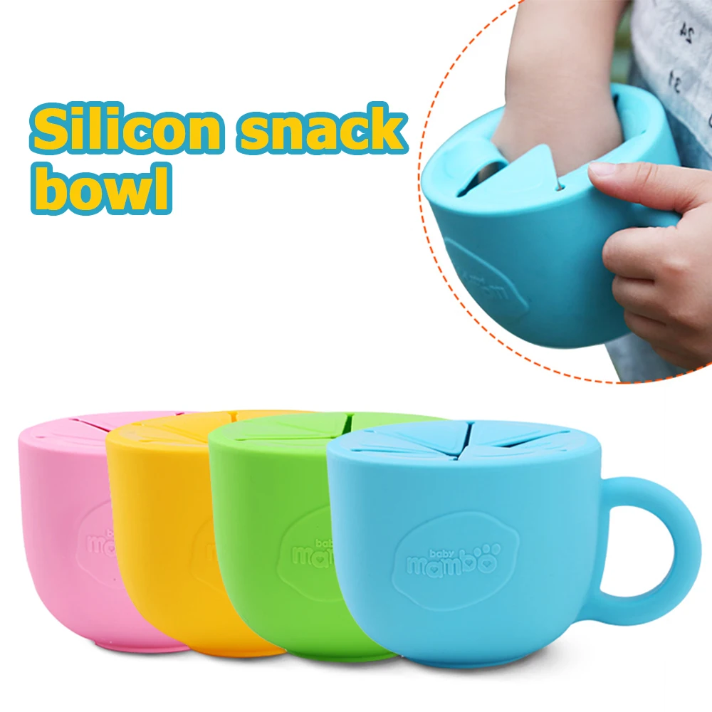 450mL Baby Kids Snack Bowl Nonpoisonous 100 premium silicone Cup