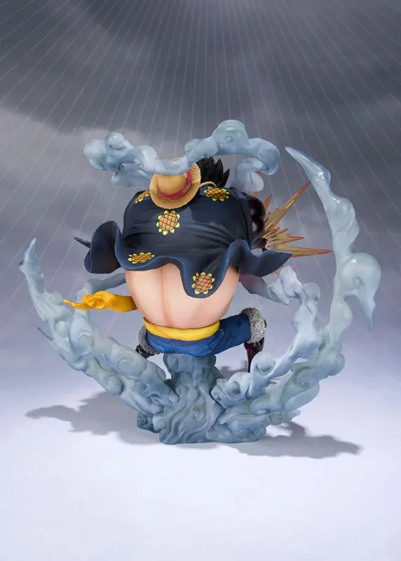 Подлинная BANDAI SPIRITS Tamashii Наций Figuarts ZERO ONE PIECE Monkey D. Luffy Gear 4 Leo Bazooka Коллекционная