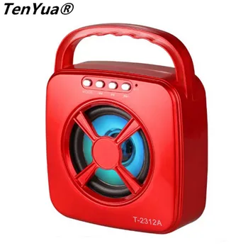 

TenYua Outdoor Speaker Portable Mini Bluetooth Speakers with Led Light FM Radio TF USB SD Mic Jack for Phone PC Computer