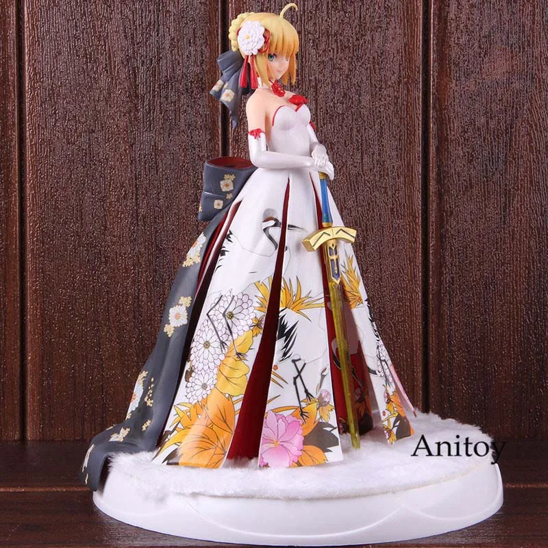 Платье-кимоно Fate Stay Night Saber Ver. ПВХ судьба фигурку Коллекционная модель игрушки