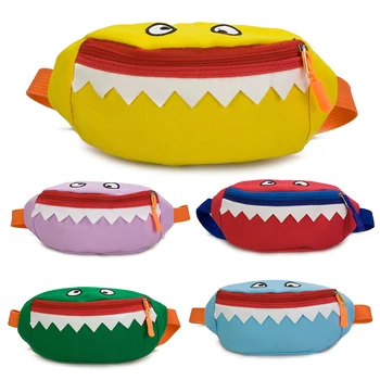 

Small Fanny Pack Cute Canvas Waist Pack Travel Mini Chest Bag for Kids