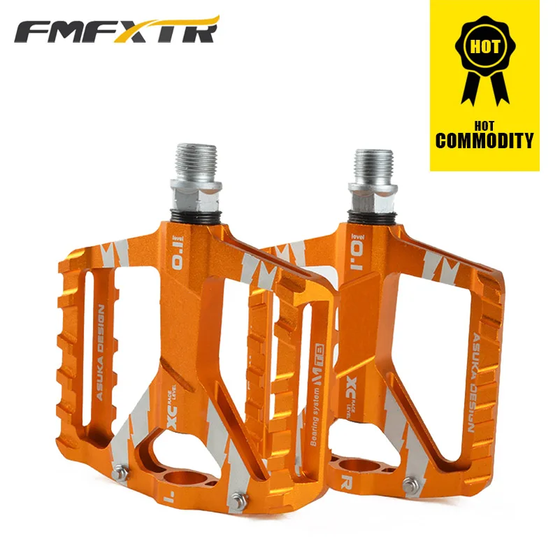 FMFXTR Utral герметичные велосипедные педали, CNC алюминиевый корпус, для MTB шоссейного велосипеда, 3 подшипника педали велосипеда - Цвет: gold a pair