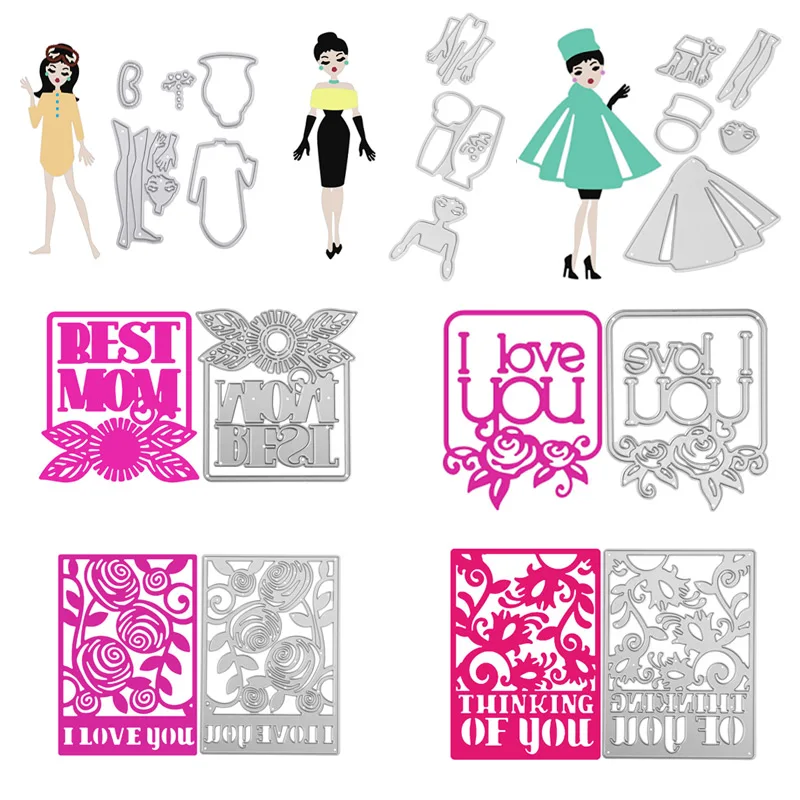 Dress Metal Cutting Dies Stencil DIY Scrapbooking Paper Card Embossing Craft