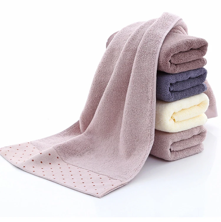 

1PC Soft Cotton Quick-Dry Bath Beach Towel Adult Basic Towels Luxury Bath Towels Beach Towel High Absorbent Antibacterial
