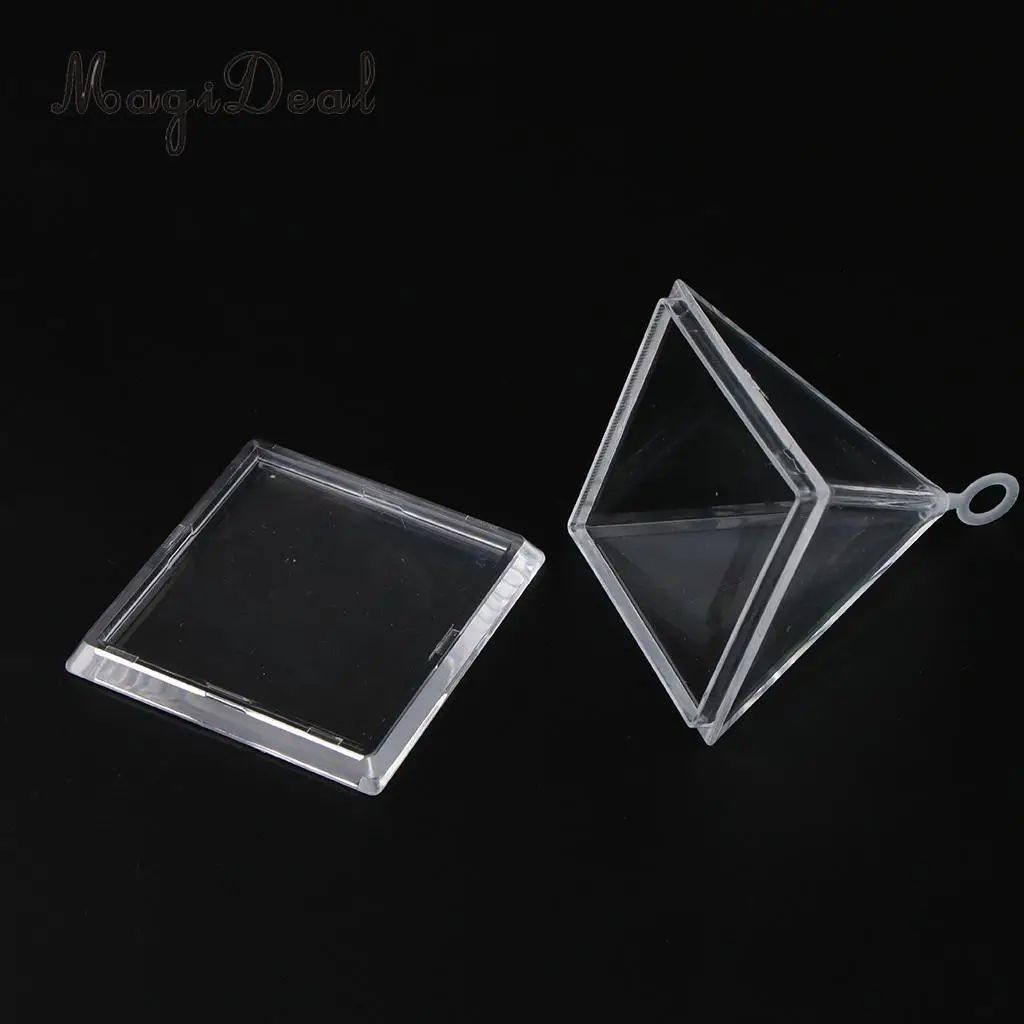 Pack of 6 Pyramid Shape Balloon Weights Set up Props Gift Box Wedding Birthday Xmas Party Decor Kits