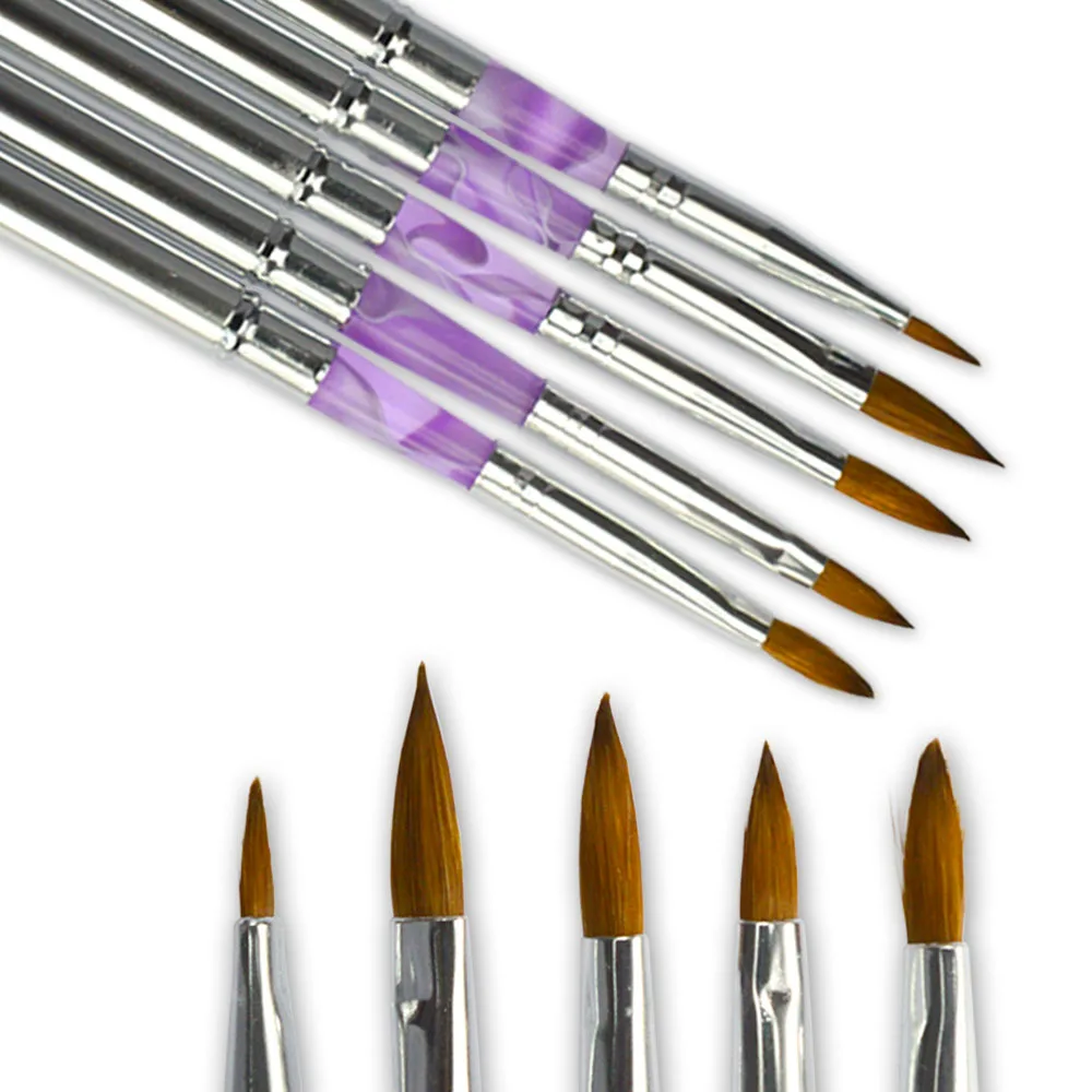 5pcs/set Pro Nail Art Design Brush DIY Painting Dotting Brushes Pen Set