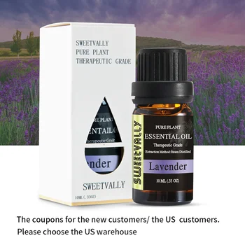 

10ml Lavender Essential Oil Relieve Stress Air Freshening for Humidifier Fragrance Lamp Aromatherapy Water-soluble Flower Oil
