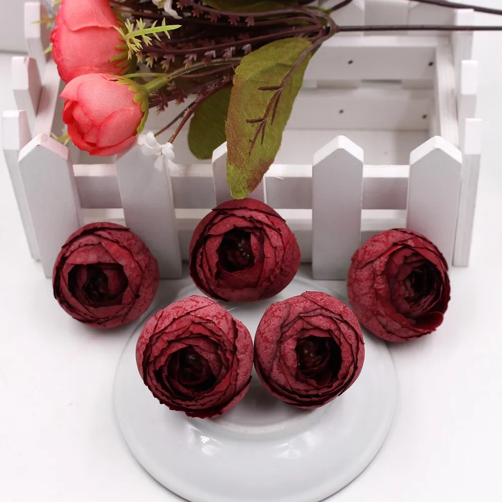5 шт. весенний Шелковый мини небольшой чайный бутон искусственный цветок для свадьбы украшение дома Камелия Mariage Flores Satmen цветы растения