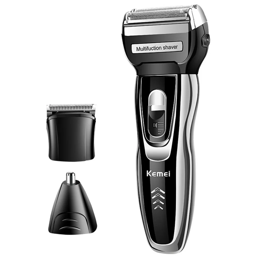 

Kemei KM-5558 3in1 grooming kit nose hair trimmer clipper for men beard trimmer stubble ear electric shaver shaving machine cu