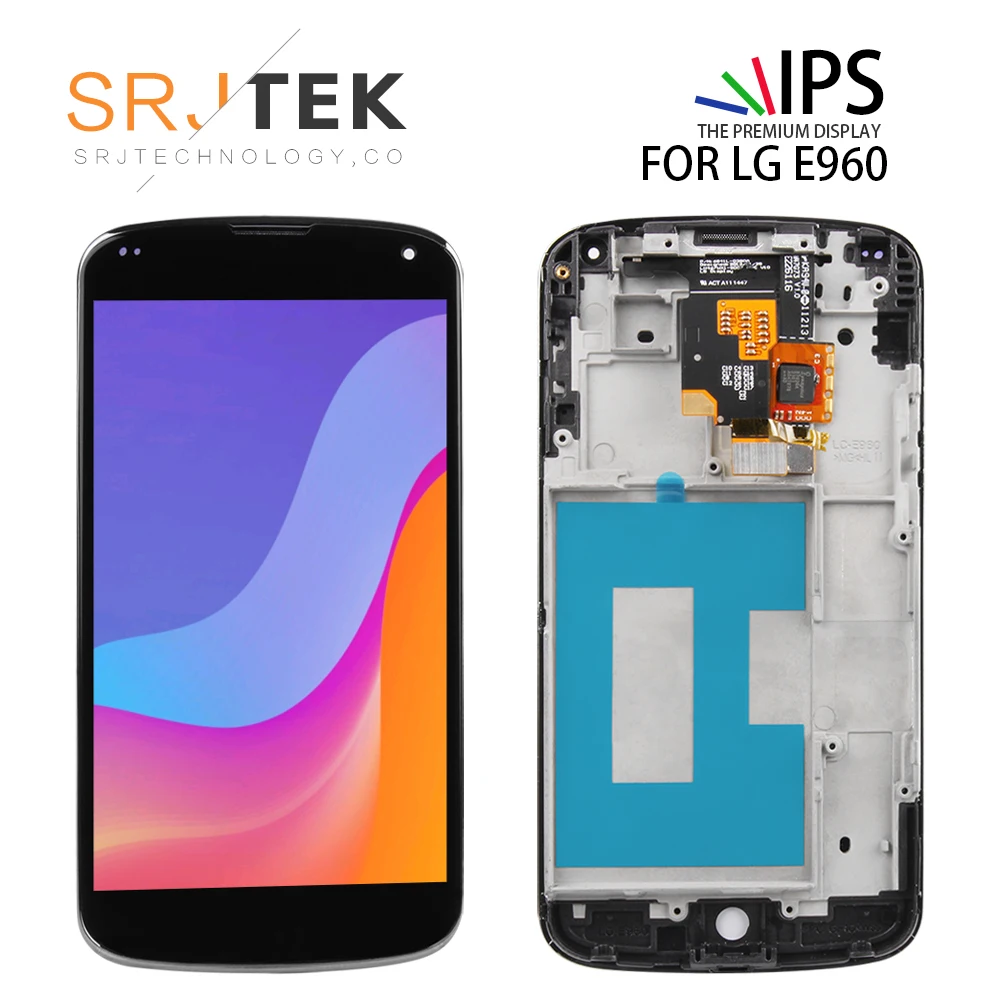 

Tested 4.7'' 1280x768 IPS LCD For LG Optimus Google Nexus 4 Display E960 LCD Touch Screen Ditigizer Replacement Parts