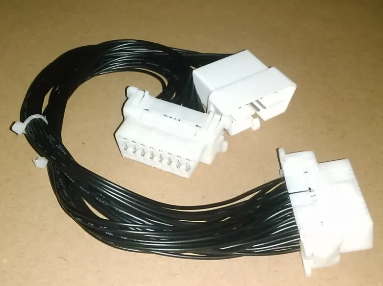 

Wholesale 16 pin OBDII OBD2 OBD II OBD 2 Splitter Extension Cable Male to Dual Female Y Cable Wholesale 30cm 10pcs