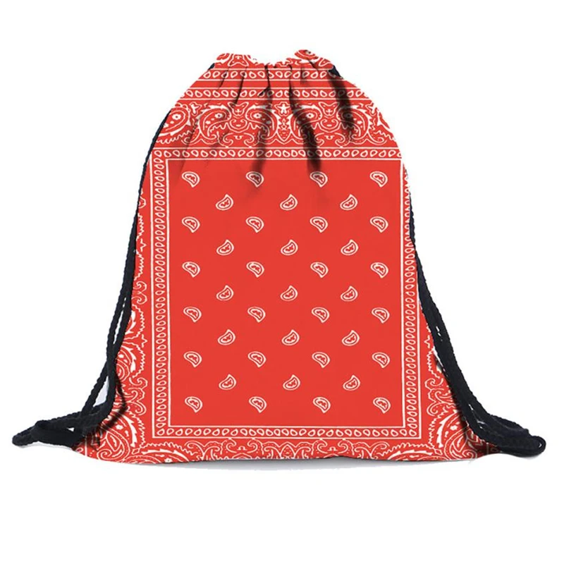 

Naivety Polyester Drawstring Backpack Red Color Teenage Backpacks Cartoon Printing Women Bag 30S71218 drop shipping