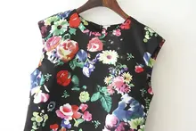 New Fashion Summer Women Dresses Elegant Floral Printed Dress Lady Temperament Charm Slim Dress Casual Sleeveless Dress AA8062