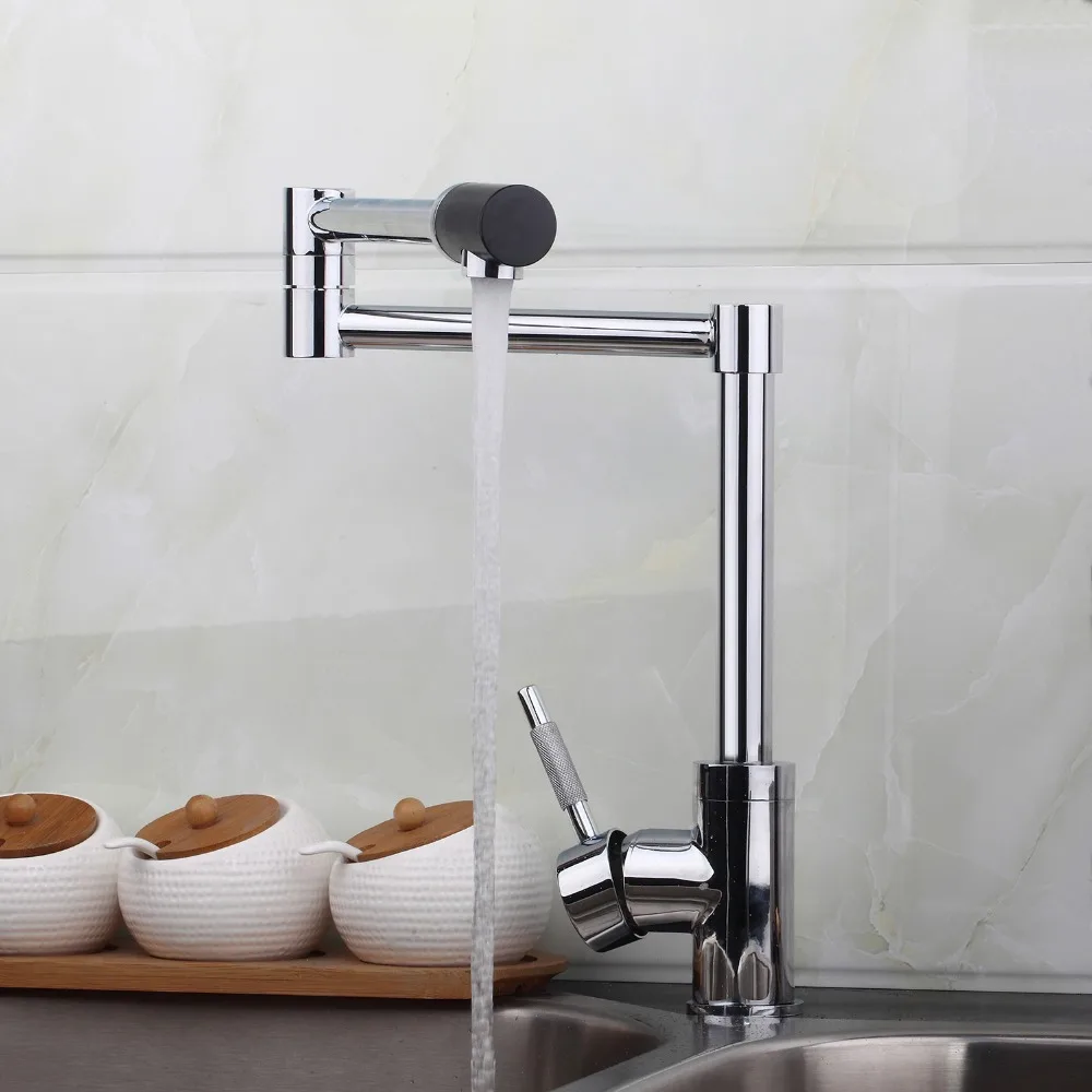 

Water Tap New Brand Swivel Spout Sink Kitchen Faucets Basin Chrome Tap Vessel Vanity Lavatory Faucets Mixers & Taps