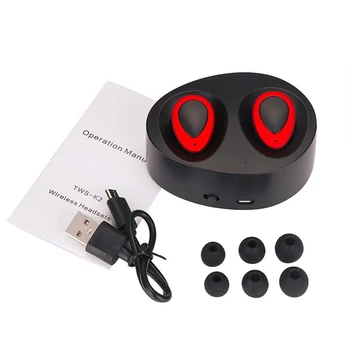 

Wireless Bluetooth Earphone Mini Binaural Bluetooth Stereo Headset Invisible Hands-free Dual Ears Earbuds With Charging box O3