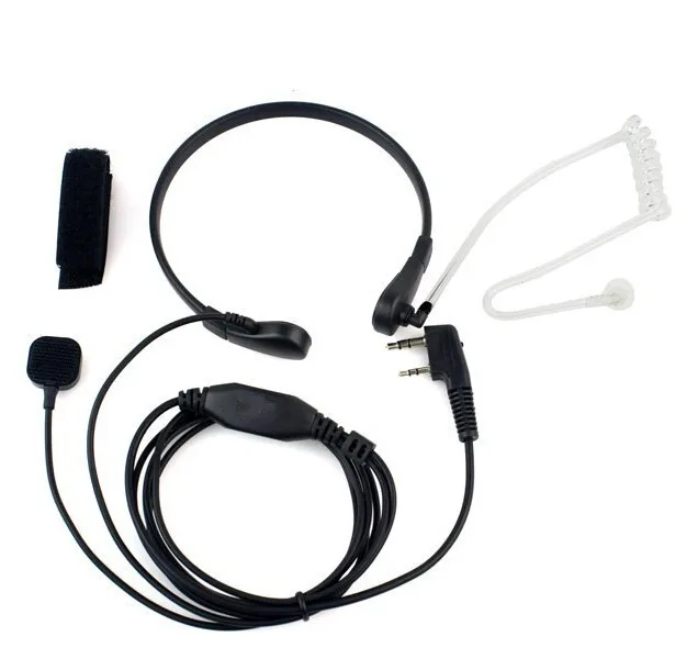 5pcs/lot Baofeng walk Talk Throat Vibration Mic PTT Headset Earpiece for TYT Wouxun Ham Two way