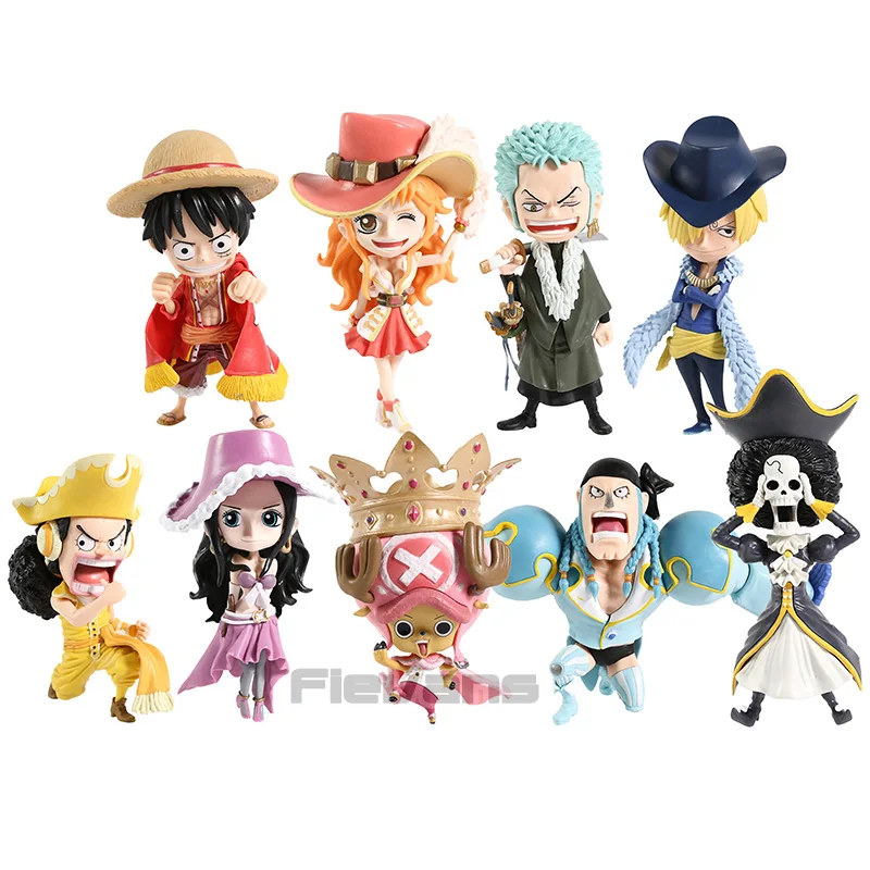 

One Piece Luffy Zoro Sanji Nami Robin Usopp Chopper Franky Brook 15th Anniversary Figure Collectible PVC Model Toy