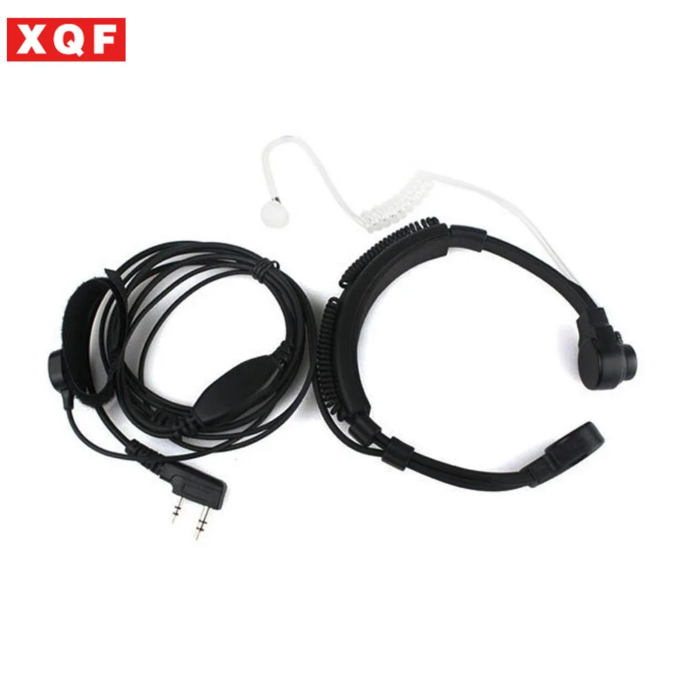 

XQF Throat Mic Headset/Earpiece PTT For Walkie Talkie Baofeng UV5R Puxing two way radio