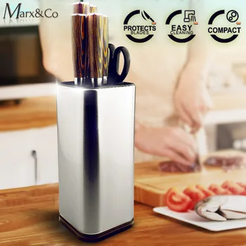 

Knife Holder Stainless Steel Kitchen Knife Stand Multifunctional Chef Ceramic Santoku Knife Block Kitchenware Cooking Tool