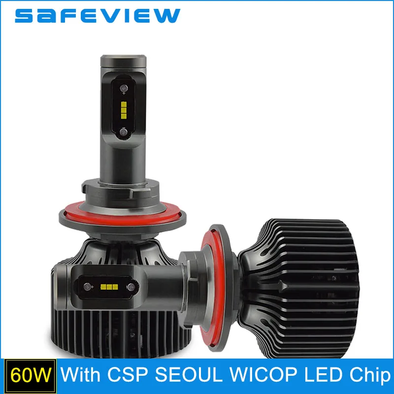 

SAFEVIEW Replacing for chevrolet cruze mazda3 LED H13 9008 5000K 6000K Car Headlight Bulbs with CSP LED Chip headlamp