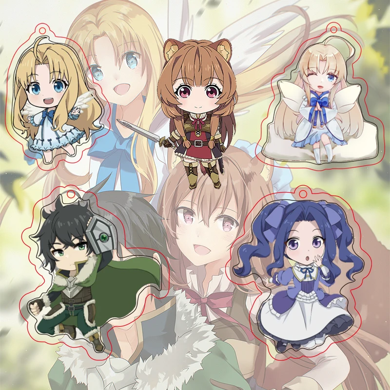 Аниме Rising of The Shield Hero Naofumi Iwatani Raphtalia Filo косплей акриловый брелок фигура подвеска