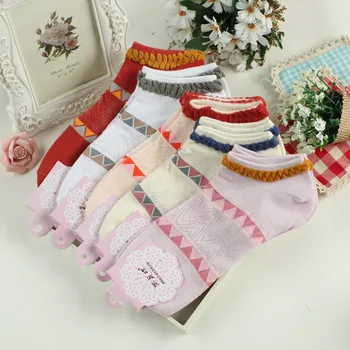 

ZDL-176 Women's Design National Wind Pattern Cotton Colorful Vintage Bubble Socks 10pairs