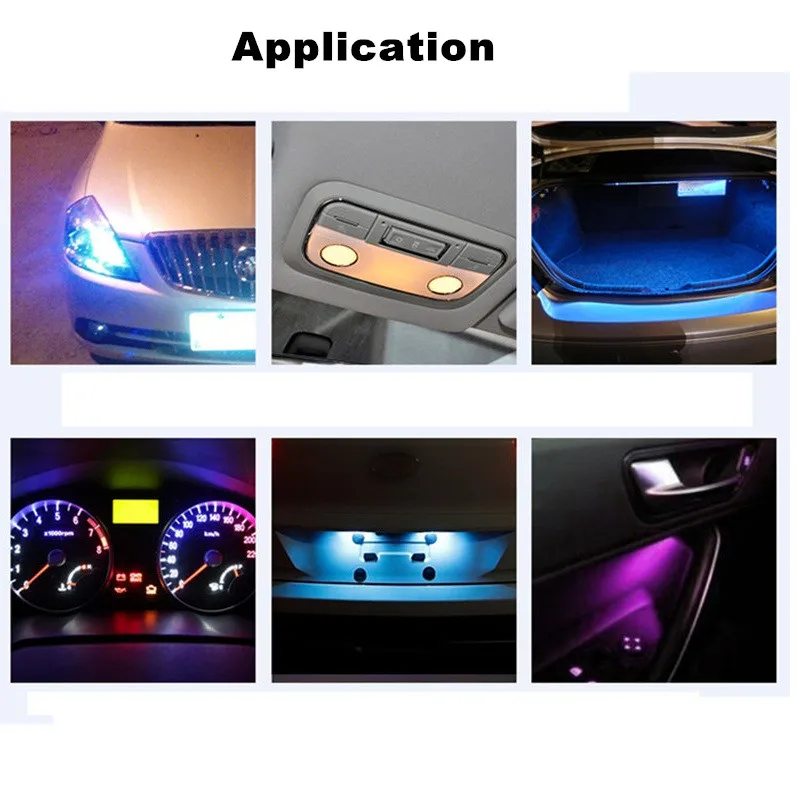 Евросветодиодная лампа для салона автомобиля 2 шт. W5W T10 Nissan Qashqai Tiida Juke RGB с