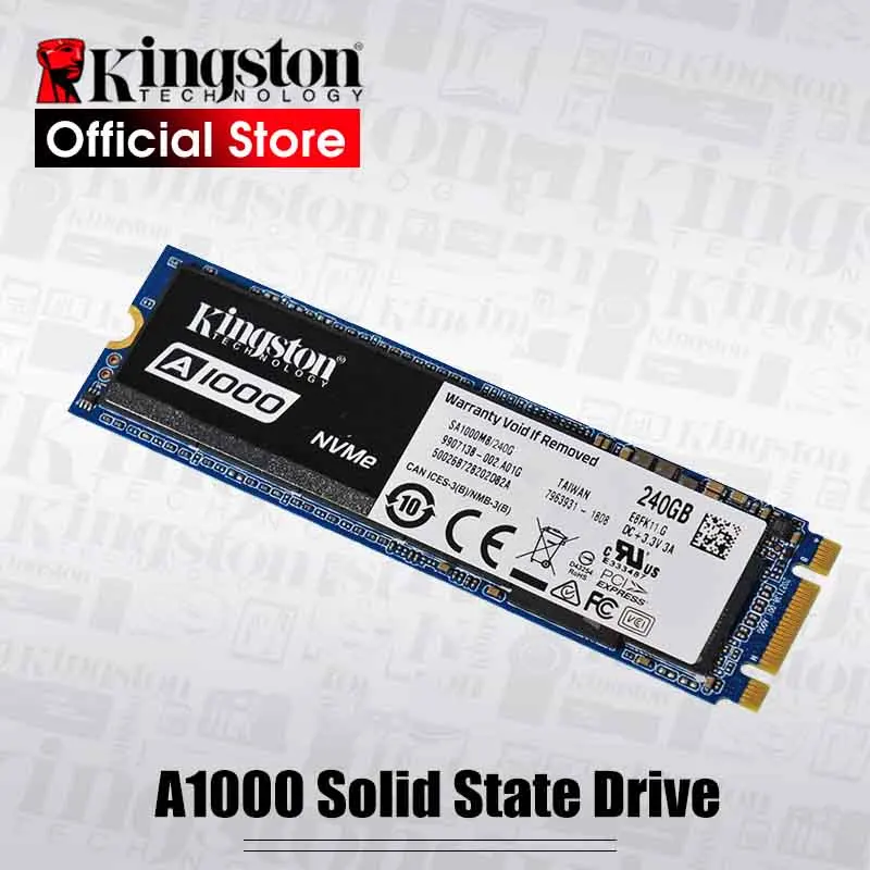 Kingston A1000 NVMe M.2 2280 SATA SSD 120 ГБ 240 ГБ 480 ГБ 960 ГБ Internal Solid State Drive жесткий диск SFF для ПК Тетрадь Ultrabook