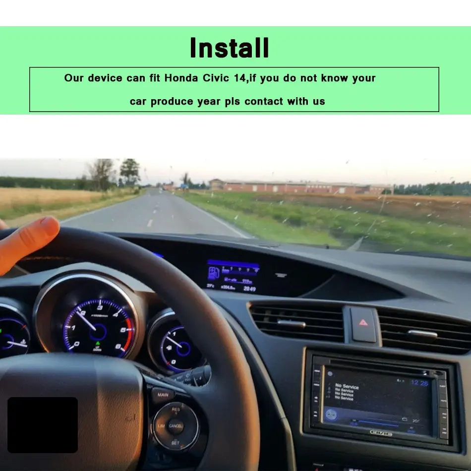 Best Android 8.1 car dvd player Head unit for Honda civic 2014 2015 gps radio BT tape recorder stereo systems in dashboard 1