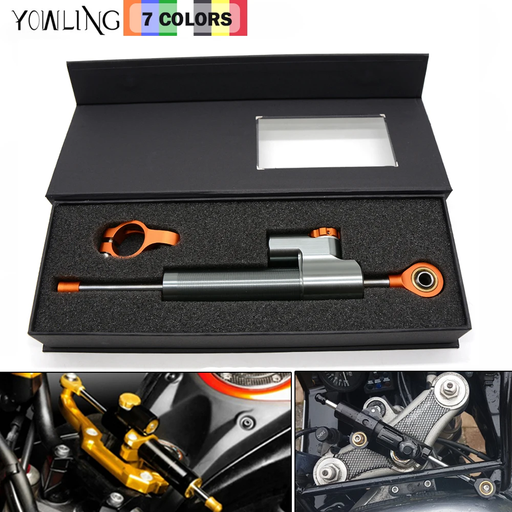 Aluminum Motorcycle Steering Damper Stabilizer Linear Safe Control for