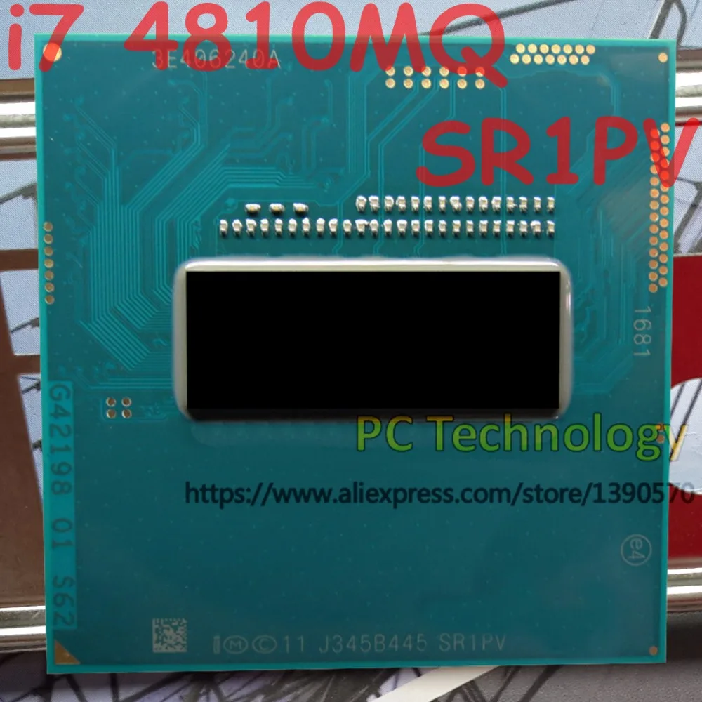 Процессор Intel Core i7 4810MQ SR1PV оригинальный процессор core с четырехъядерным