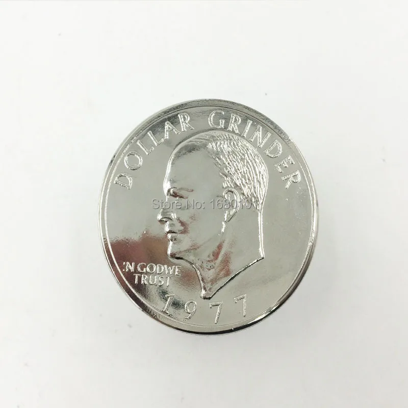 

Hot fashion personality style multilayer coins smoking tobacco cigarette lighter weed grinder mill - free shipping