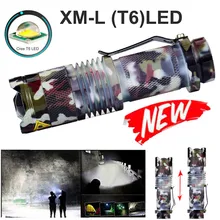 Масштабируемые T6 LED 5 режимов фонарик факел Зум лампы для наружного освещения Безопасности и Выживания z1215