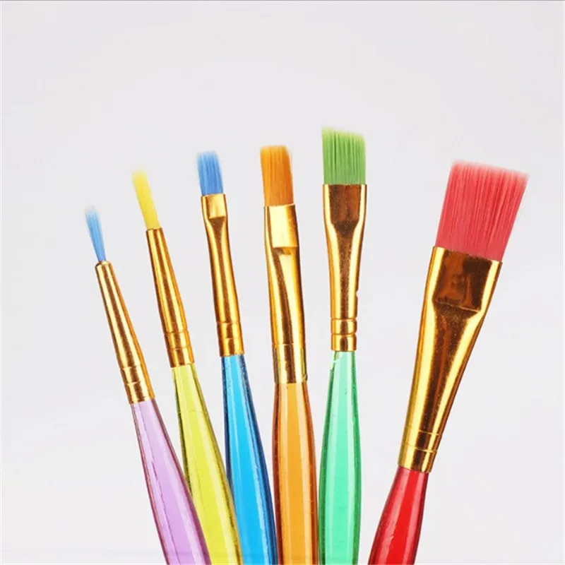 

VOGVIGO 6pcs/set Creamy Toner Paint Pen Brush Color Carving Group Fondant Sugar Cake Carving Pen Sugar Cane Tool DIY Baking