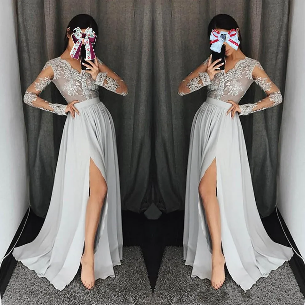 Серебряный Платье Длинное фото 7