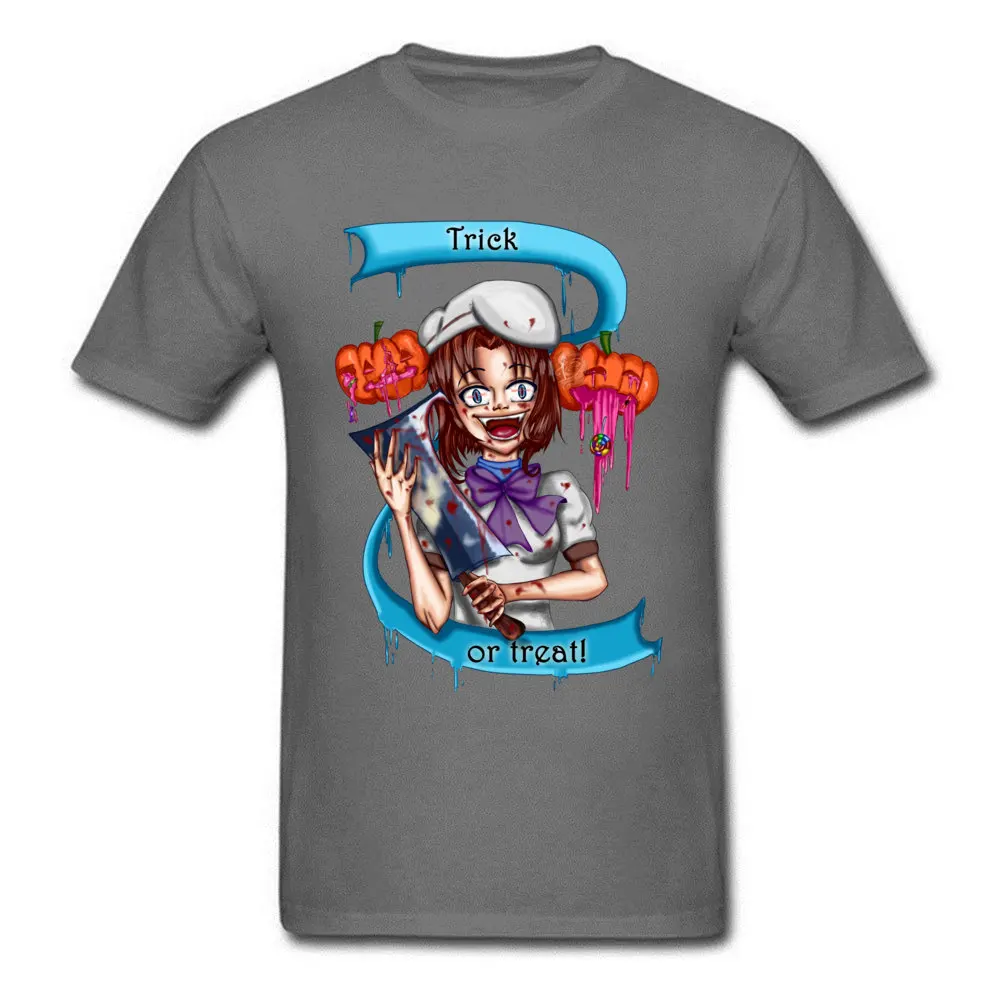 Trick or treat! Rena Ryuuguu Tops T Shirt Dominant O-Neck Group Short Sleeve 100% Cotton Men T Shirts Casual T Shirt Trick or treat! Rena Ryuuguu carbon