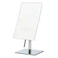 3x Magnified Vanity Tabletop Makeup Mirror Chrome Adjustable Swivel Bathroom Mirror