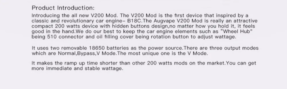 Augvape V200 200W Box Mod-2