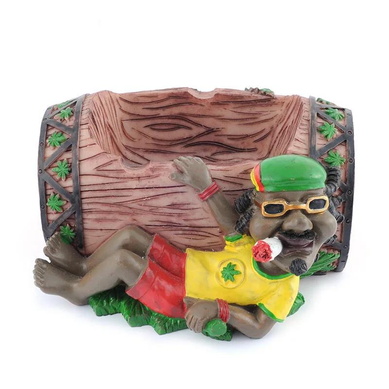 

ONUOSS Free Style Fashion Personalized Resin Ashtray for Car Smoking Pipes Bob Marley Decoration Gift Ashtray for Car 132S