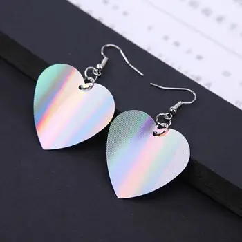 

Hot sale earrings for women Sequins Love Heart Dangle Hook Drop Earrings Jewelry Casual Decoration Gifts kolczyki серьги женские