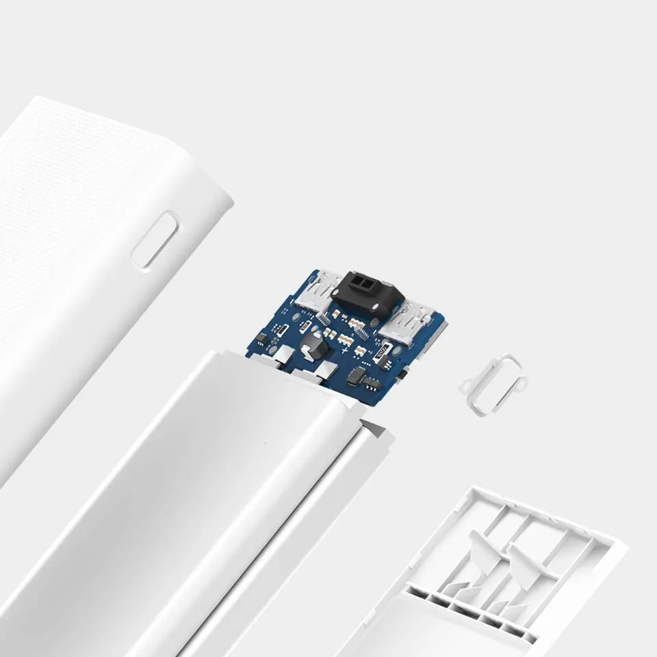 Original Xiaomi Power Bank 20000mAh 2C External Battery portable charging Dual USB QC3.0Mi 20000 mAh Powerbank charger for phone