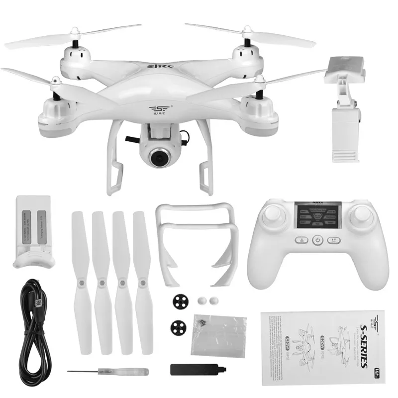 S20W двойной gps динамический следить WiFi FPV RC Дрон с регулируемым 720 P 1080