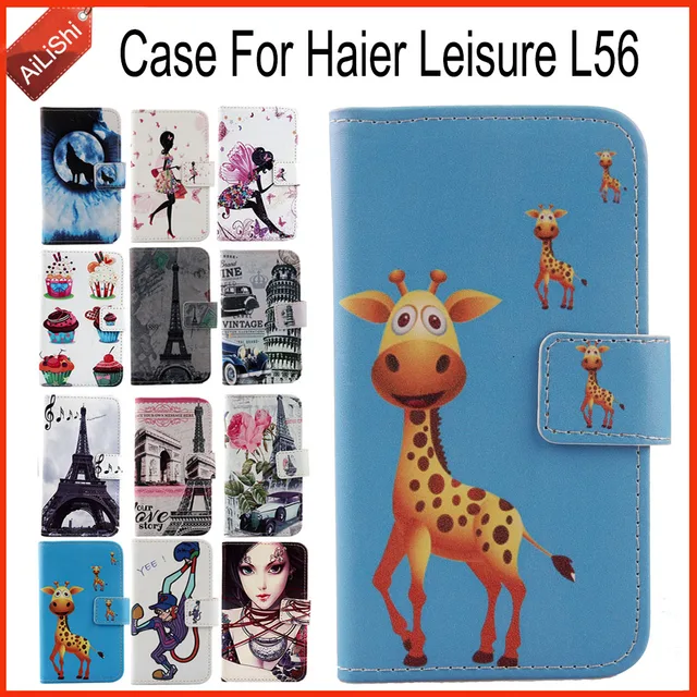 Cheap AiLiShi Factory Direct! For Haier Leisure L56 Case Flip Stand Wallet Leather Case Cover Bag 100% Special Accessories