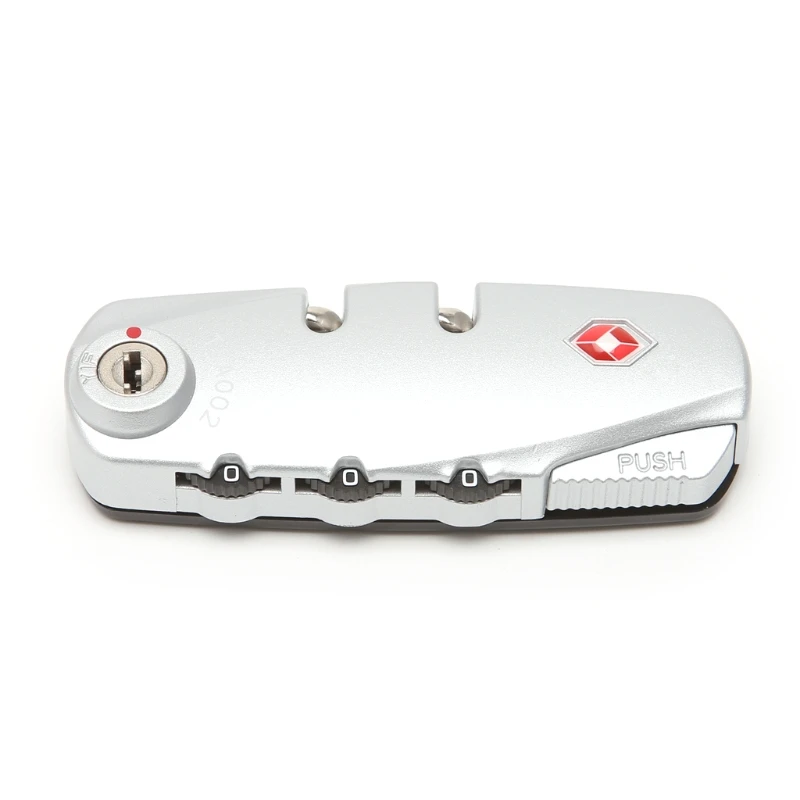 

TSA 3 Digit Combination Resettable Travel Suitcase Luggage Code Lock Padlock