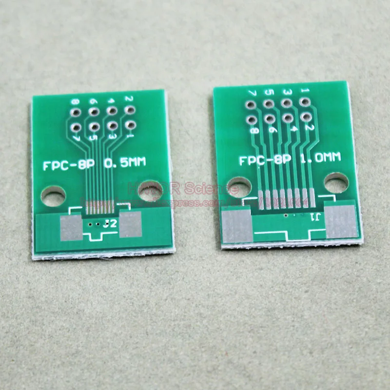 20 шт./лот шаг 0,5 мм и 1,0 мм FPC-8P 8P FPC до шаг 2,54 мм DIP8 FPC адаптер для DIP PCB Pinboard SMD конвертер